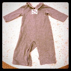 Janie and Jack gray boys onesie